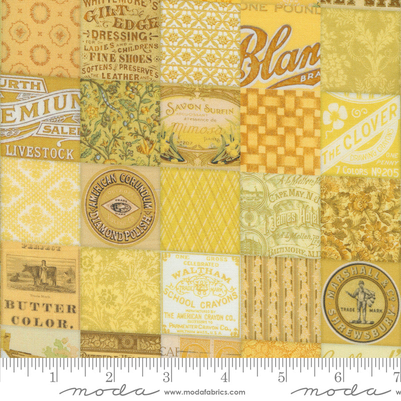 Cathe Holden - Curated in Color - Patchwork Yellow Stoff Moda Fabrics