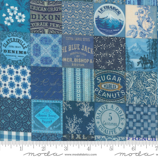 Cathe Holden - Curated in Color - Patchwork Blue Stoff Moda Fabrics