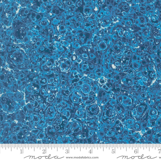 Cathe Holden - Curated in Color - Marbles Blue Stoff Moda Fabrics