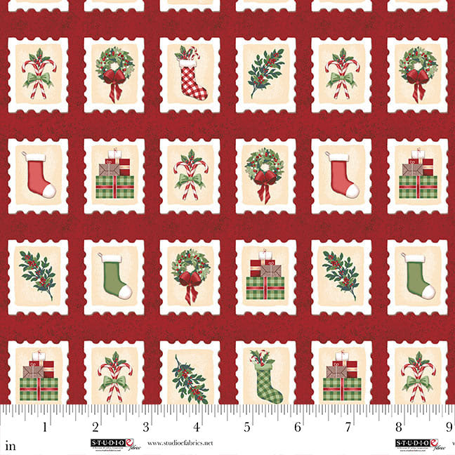Christmas Village - Red Stamps