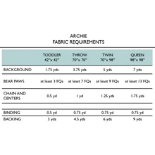 Anleitung "Archie Quilt Pattern" (englisch)