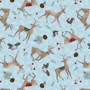 Glad Tidings We Bring - Hirsche - Blank Quilting Stoff Blank Quilting