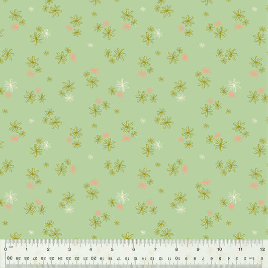 Lush Life - Dappled Daisies - Mint - Monaluna Jennifer Moore Stoff Windham Fabrics