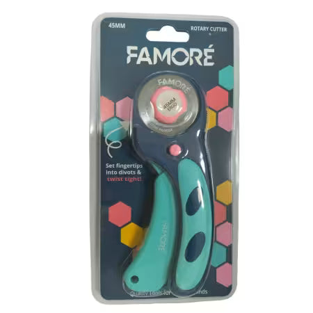 Famore 45mm Ergonomic Rotary Cutter mit Präzisionskugellager Famore
