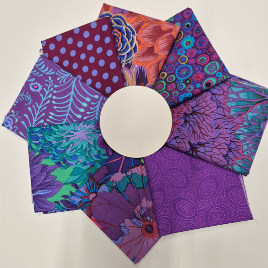 Kaffe Fassett Fat Quarter-Set - Purple/Lila Stoff Free Spirit