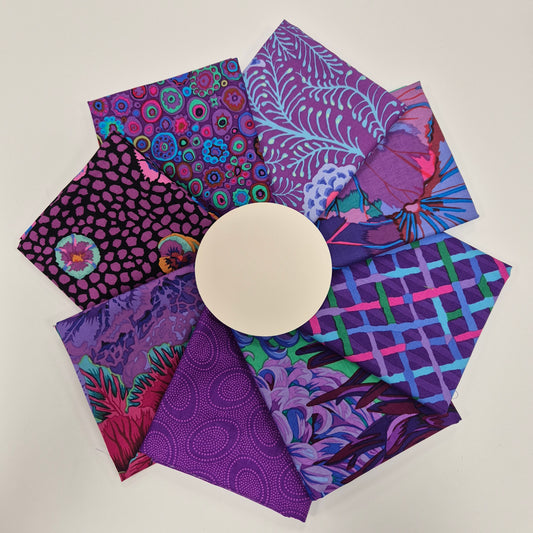 Kaffe Fassett Fat Quarter-Set - Purple/Lila