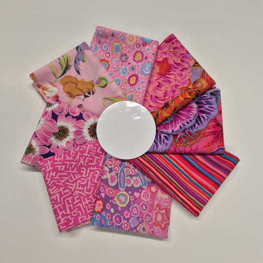 Kaffe Fassett Fat Quarter-Set - Pink Stoff Free Spirit
