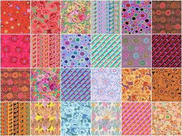 Quiltkit "The Charlotte Quilt" mit Kaffe Fassett-Stoffen "From the Archives"- Twin-Size