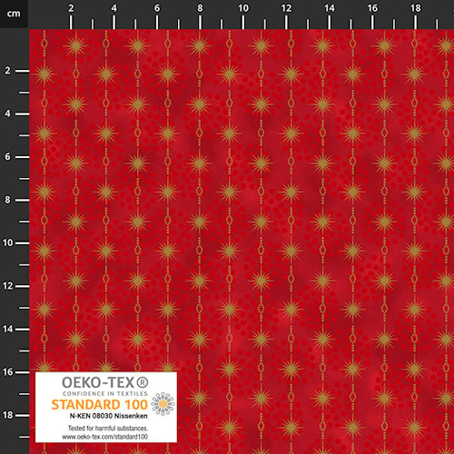 Weihnachtsstoff Frosty Snowflake 4590-409 Stoff Stof Fabrics