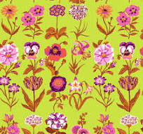 Kaffe Fassett - Flower Studies Lime - GP205 Stoff Free Spirit