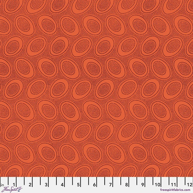 Kaffe Fassett - Aboriginal Dot Orange Stoff Free Spirit