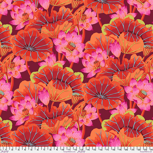 Kaffe Fassett - Lake Blossoms Red Stoff Free Spirit