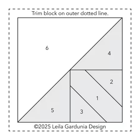 Foundation Papers 3" Scrappy Triangles - Leila Gardunia