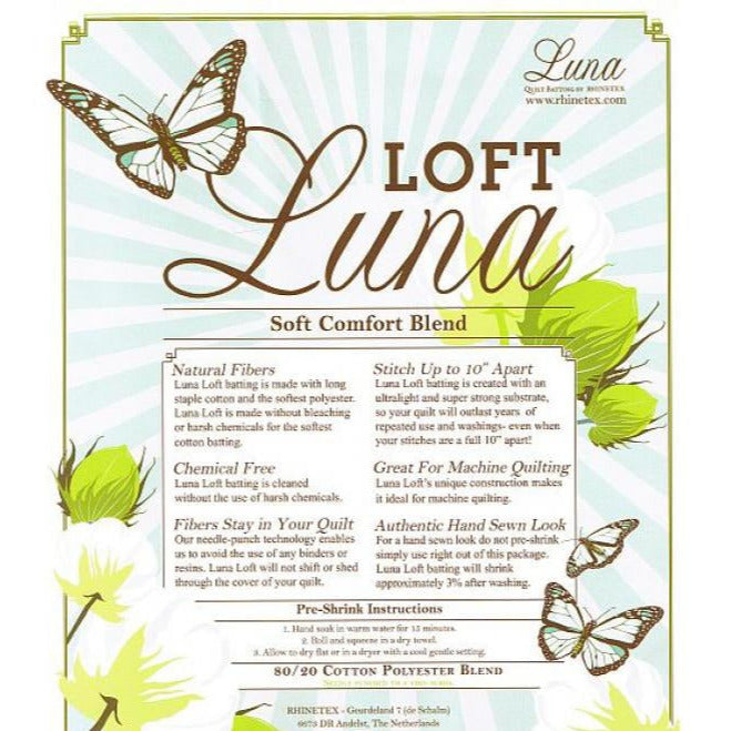 abgepacktes Vlies: Luna Loft Vlies - Soft Comfort Blend - Queen Size 90" x 108 " (228 x 274 cm)