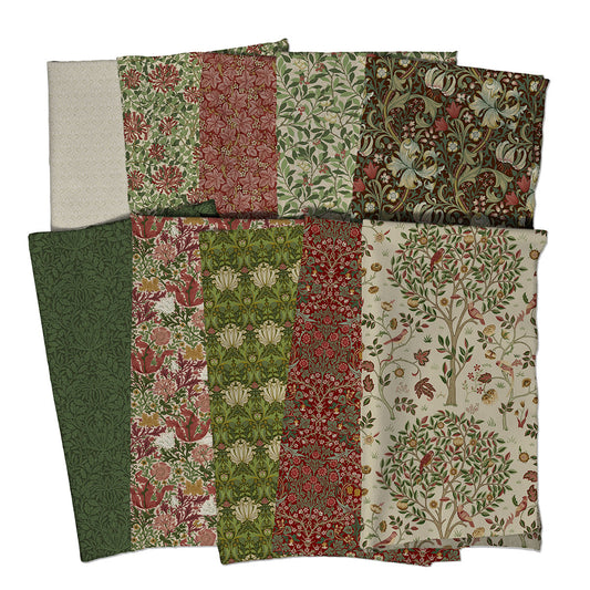 Rückseitenstoff - William Morris - Large Arbutus - Bay - Suffolk Holiday Collection Stoff Free Spirit