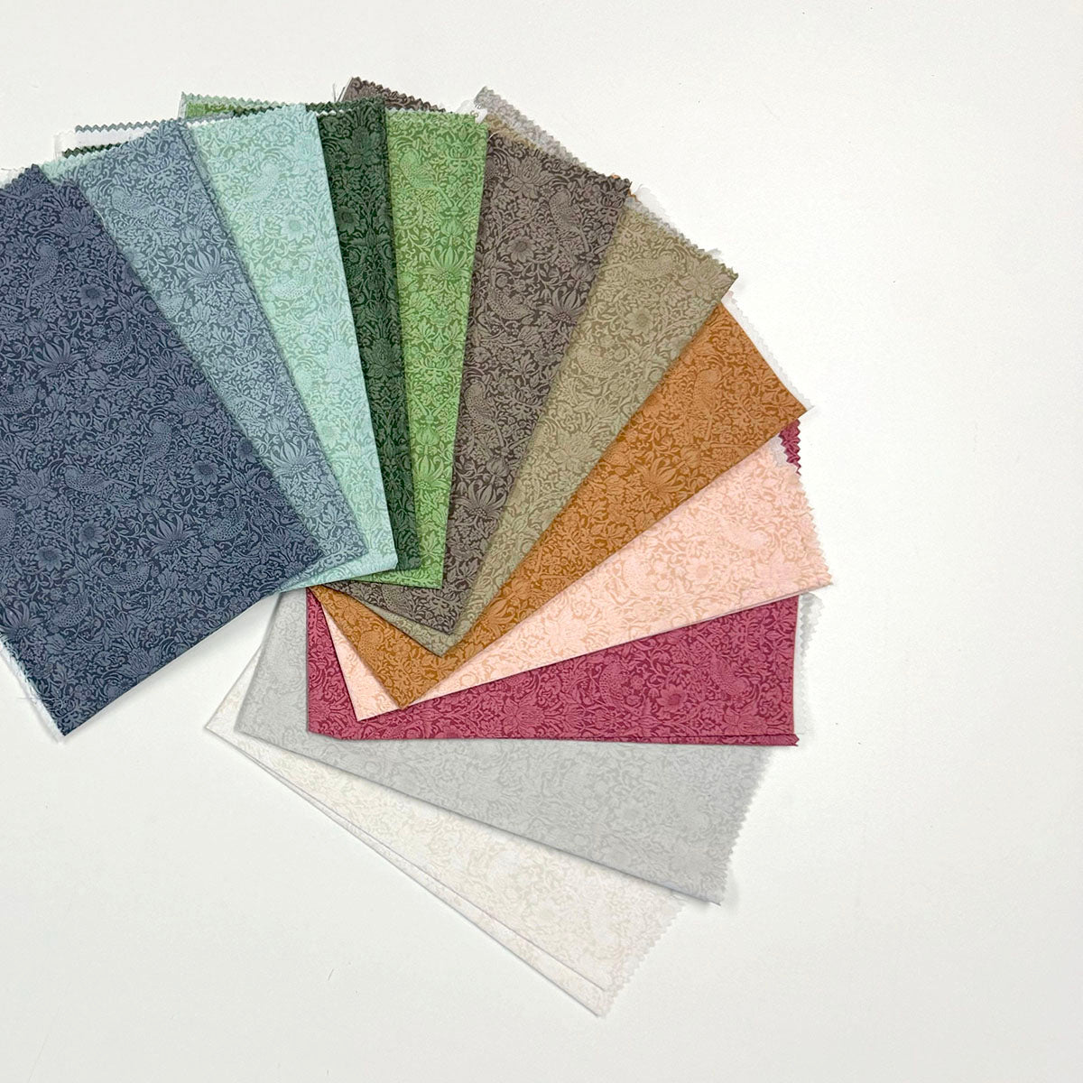 William Morris 12 Fat-Eight-Bundle - Trellis Palette Kollektion Stoff Quiltwerkstatt Dresden