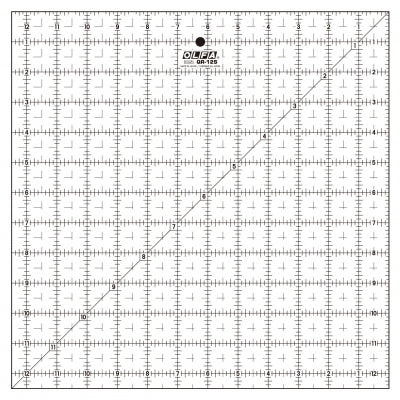 Patchwork-Lineal Olfa 12,5 x 12,5 Inch