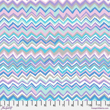 Kaffe Fassett - Zig Zag Blue Stoff Free Spirit