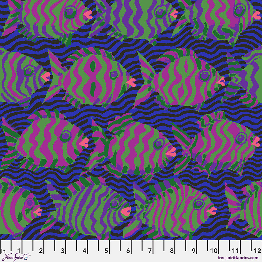 Kaffe Fassett - Minnows - Blue Stoff Free Spirit
