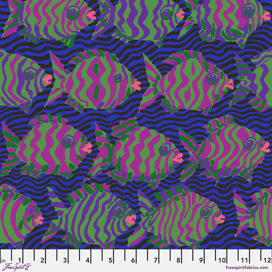 Kaffe Fassett - Minnows - Blue Stoff Free Spirit
