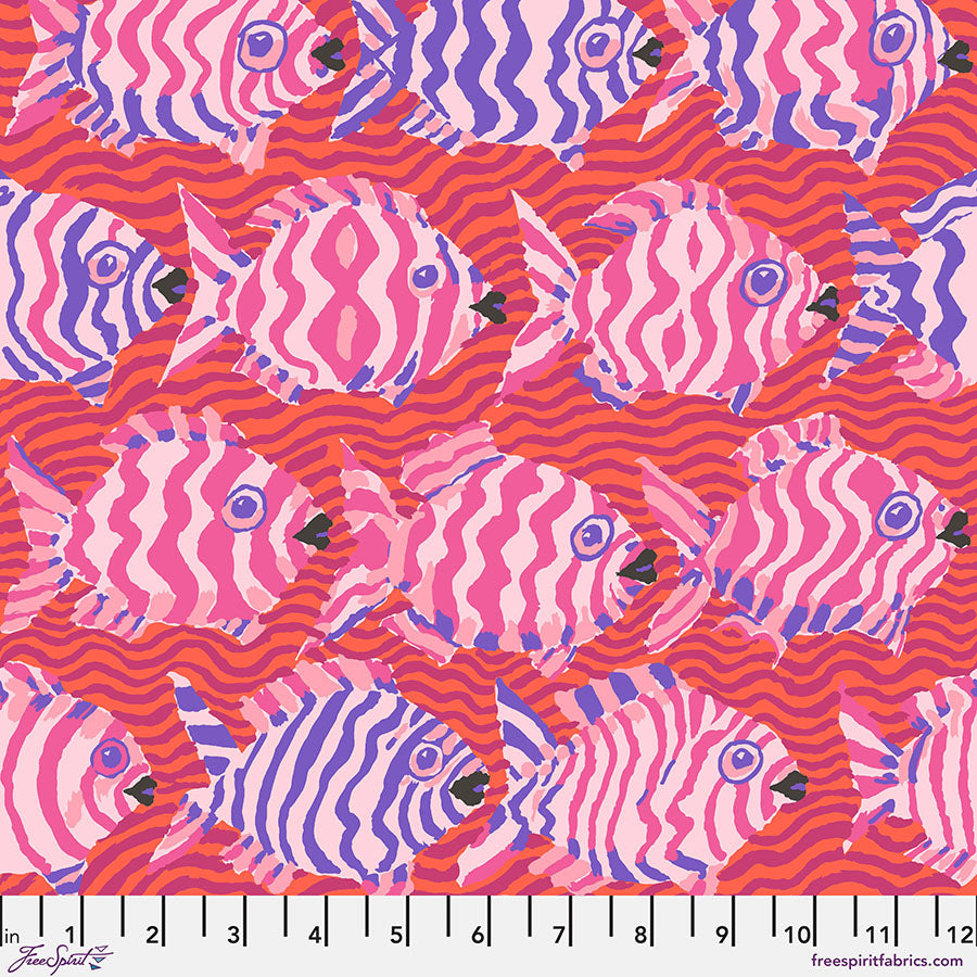 Kaffe Fassett - Minnows - Red - August 2025 Stoff Free Spirit
