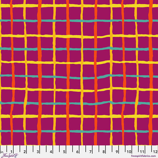 Kaffe Fassett - Grid - Magenta || August 2026 Stoff Free Spirit