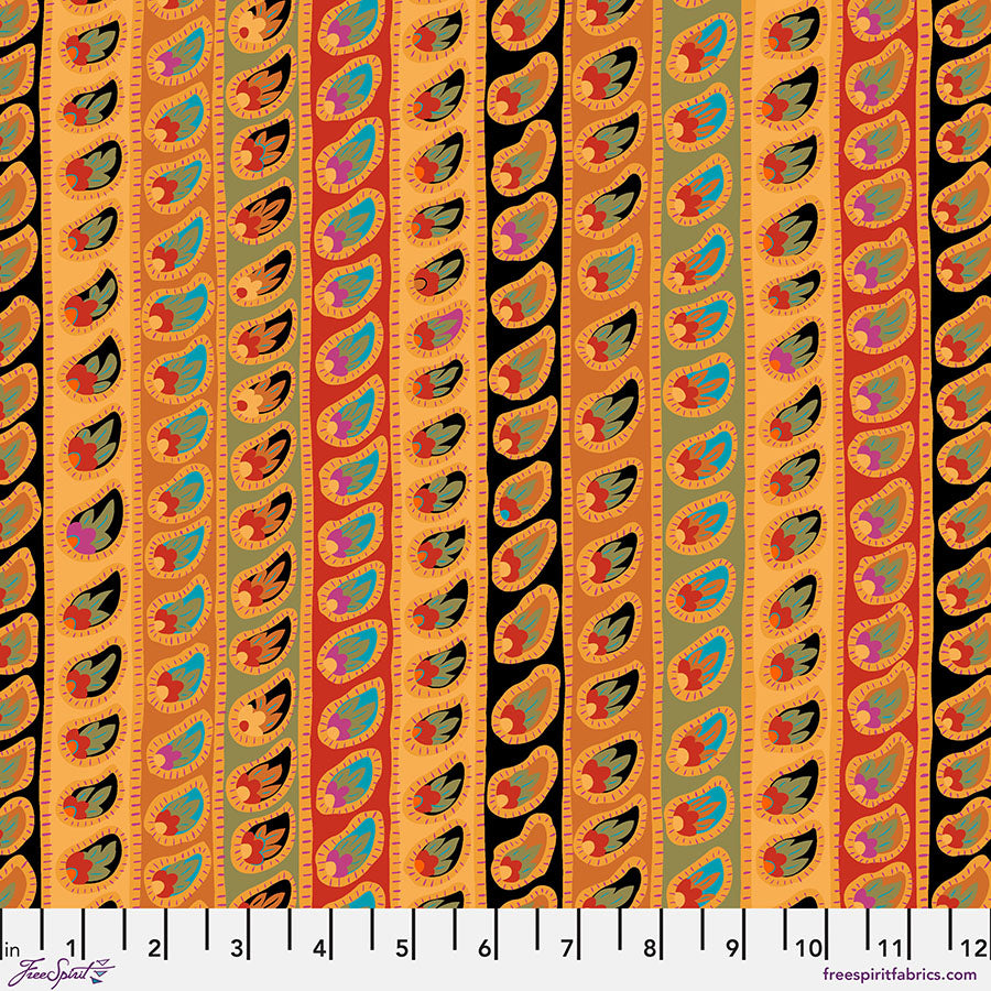 Kaffe Fassett - From the Archives - Paisley Stripe - Antique Stoff Free Spirit