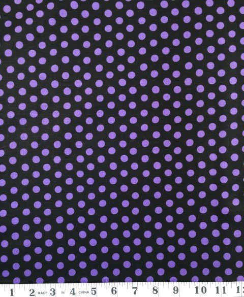 Kaffe Fassett Spot - Black with Purple Spots - Classics