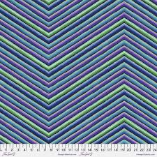 Kaffe Fassett Chevron Stripe Blue