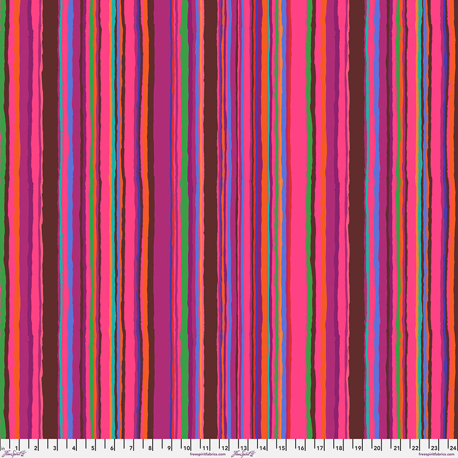 Kaffe Fassett - Echo Stripe - Red Stoff Free Spirit