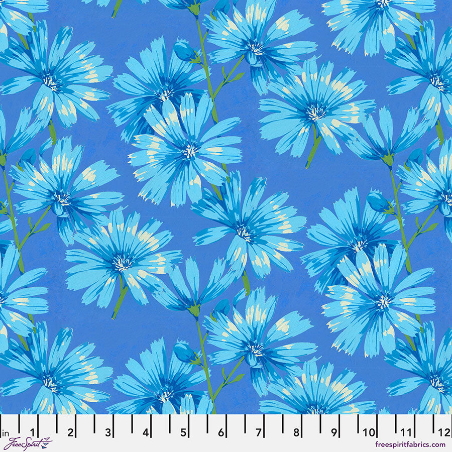 Nation of Flowers - Martha Negley - Chicory - Blue Stoff Free Spirit