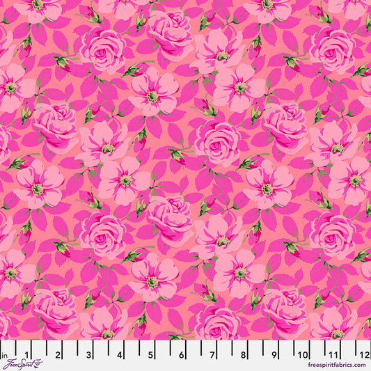 Nation of Flowers - Martha Negley - Roses - Pink Stoff Free Spirit