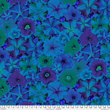 Kaffe Fassett Petunias Blue