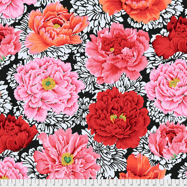 Kaffe Fassett Brocade Peaony Crimson