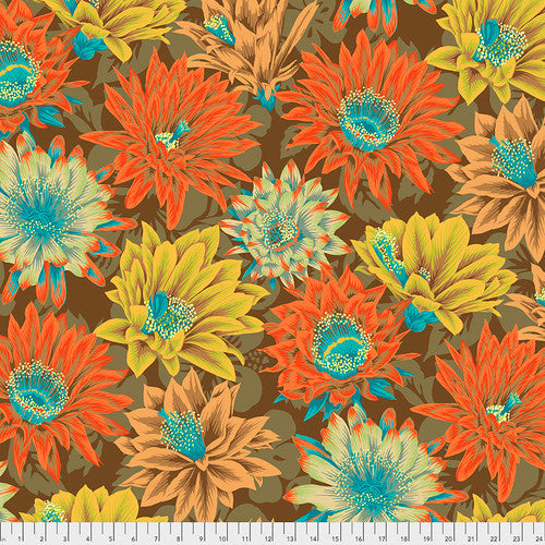 Kaffe Fassett Cactus Flower Brown