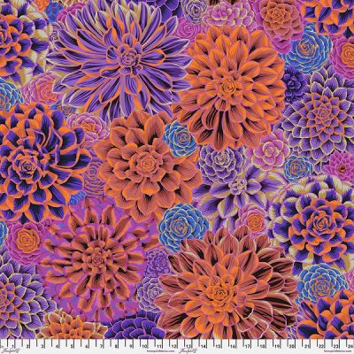 Kaffe Fassett - House Leeks Purple Stoff Free Spirit