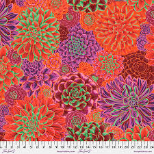 Kaffe Fassett - House Leeks Red