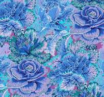 Kaffe Fassett Curly Kale Blue