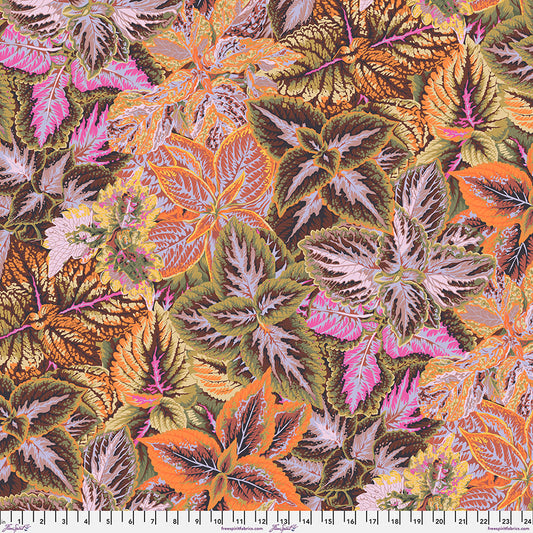 Kaffe Fassett - Bold Leaves - Brown - August 2025 Stoff Free Spirit