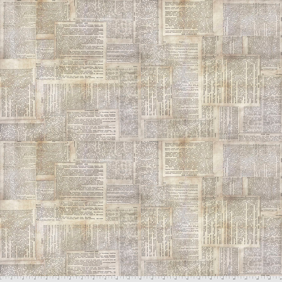 Tim Holtz - Eclectic Elements - Foundations - Dictionary Stoff Free Spirit