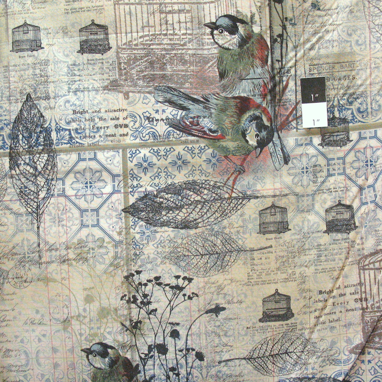 Tim Holtz - Eclectic Elements - Menagerie Stoff Free Spirit