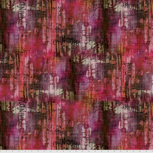 Tim Holtz - Eclectic Elements - Abandoned - Hotel Burgundy - Vineyard Stoff Free Spirit