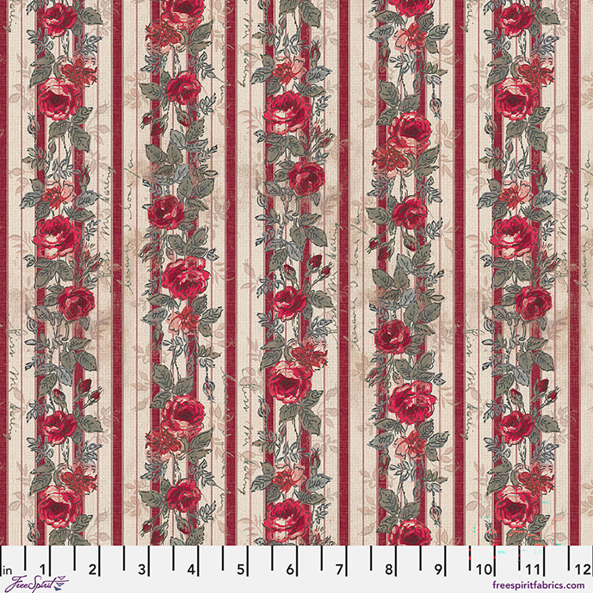 Tim Holtz - Palette Curated - Red Wallpaper - Red Stoff Free Spirit