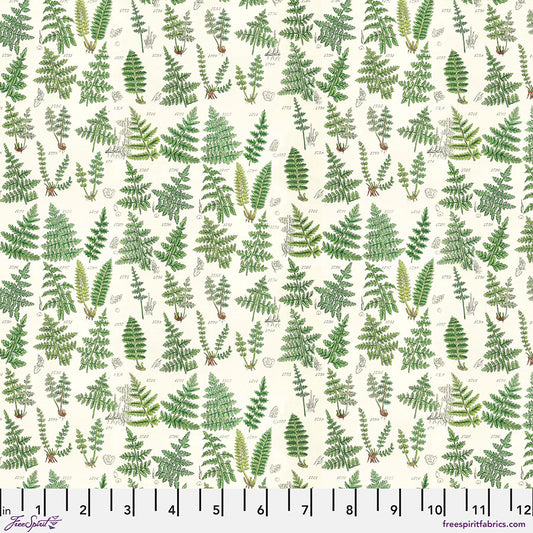 Tim Holtz - Palette Green - Green Ferns Stoff Free Spirit