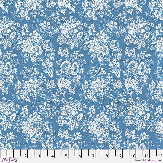 Tim Holtz - Palette Blue - Blue Tapestry Stoff Free Spirit