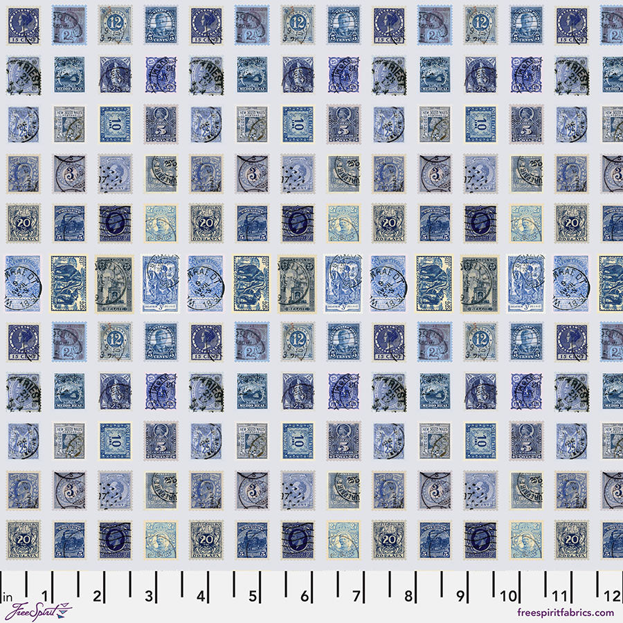 Tim Holtz - Palette Indigo - Stamps Stoff Free Spirit
