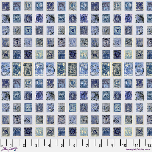 Tim Holtz - Palette Indigo - Stamps Stoff Free Spirit