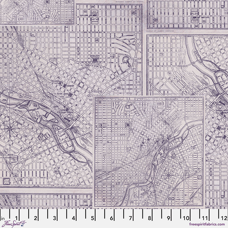 Tim Holtz - Palette Purple - Map Stoff Free Spirit