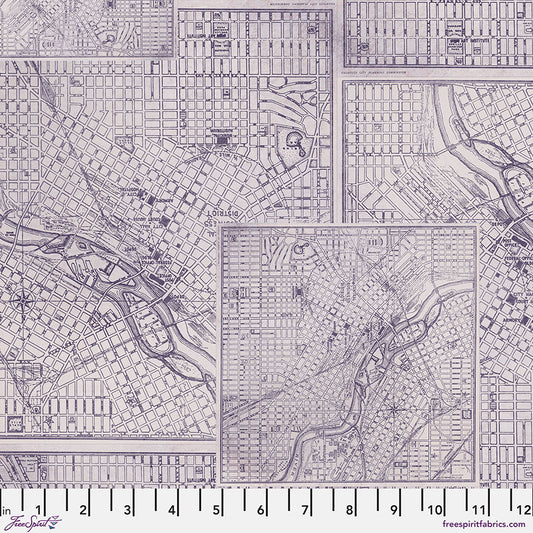 Tim Holtz - Palette Purple - Map Stoff Free Spirit