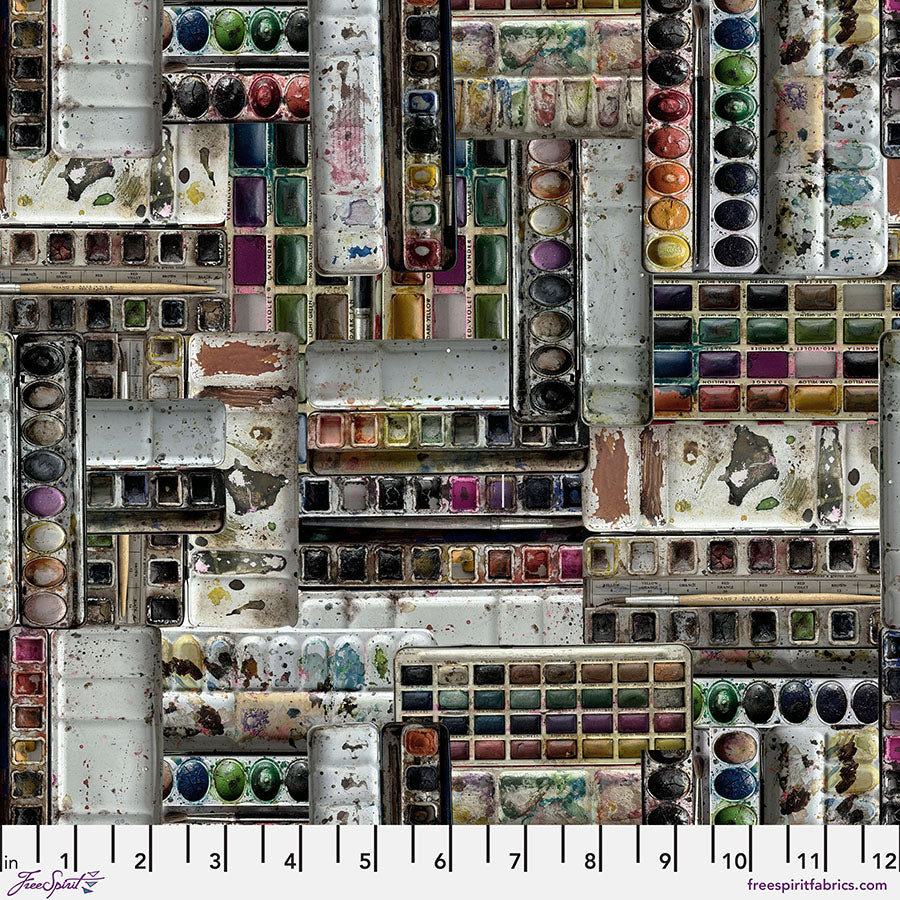 Tim Holtz - Palette Multi - Watercolors Stoff Free Spirit